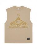 Wear the Balance Armless Tank – Oversized Sleeveless Muscle Tee