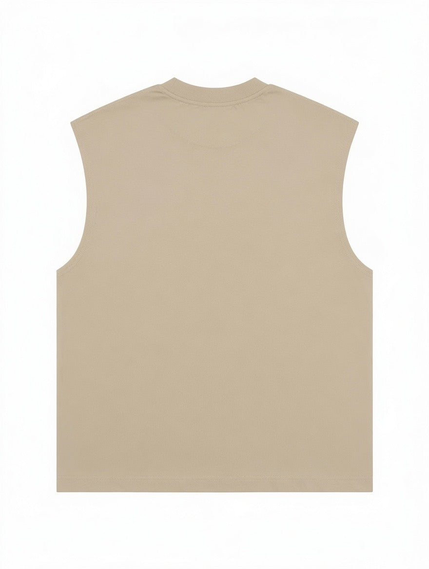 Wear the Balance Armless Tank – Oversized Sleeveless Muscle Tee
